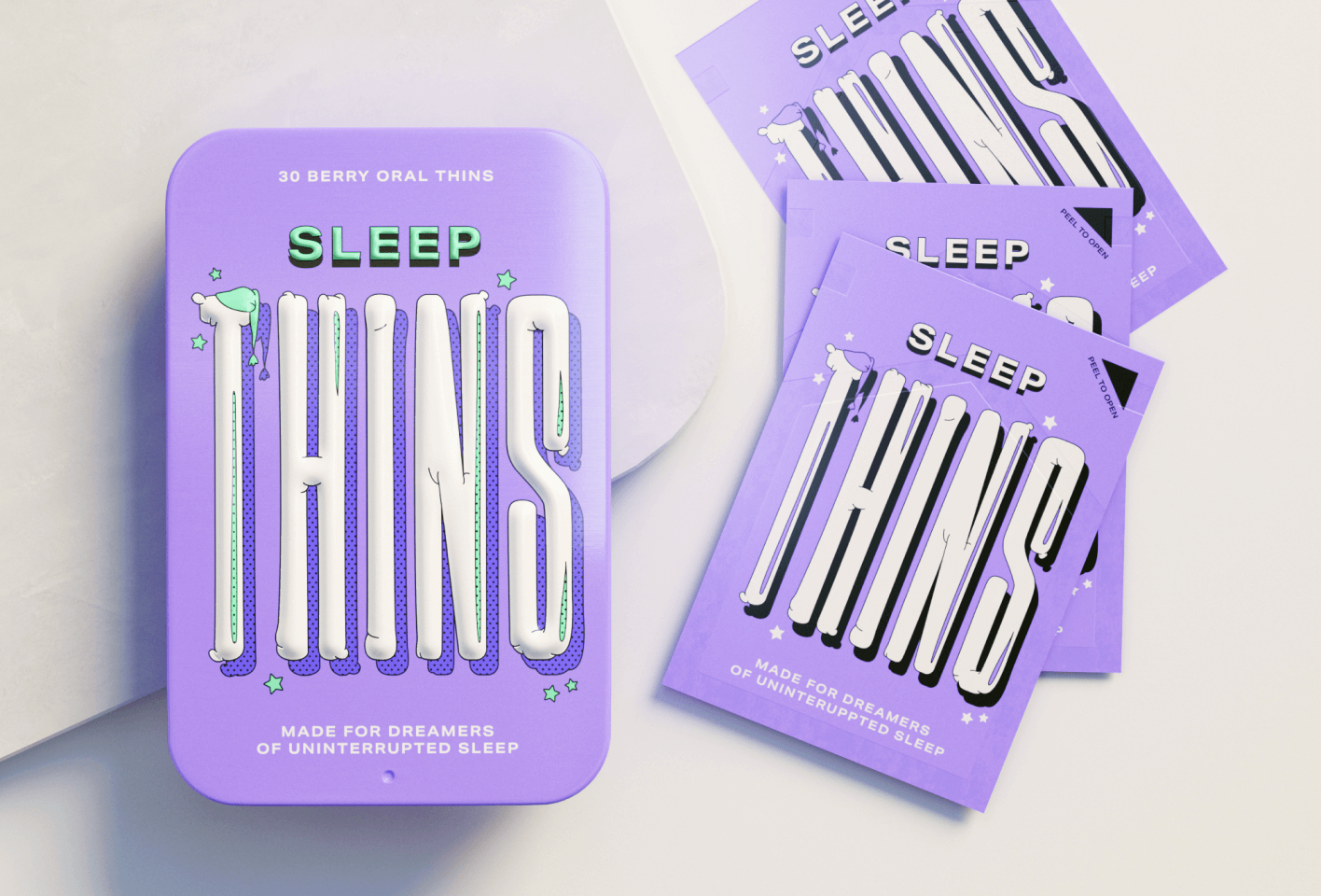 Sleep Thins’ tin & sachets